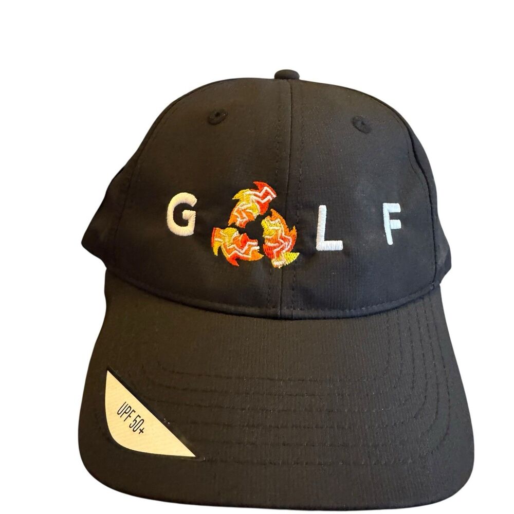 NWT TaylorMade Men's Golf Hat Black Embroidered “Golf” Logo‎ ONESIZE